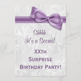 Invitación XX SORPRESA Fiesta de cumpleaños Damasco y ceja