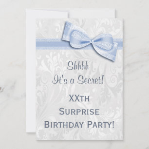 Invitación XX SORPRESA Fiesta de cumpleaños Damasco y ceja