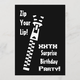 Invitación Xxth SURPRISE Birthday Party Invitation Template
