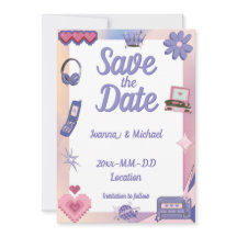 Y2K Pink Purple 2000 Retro Tech Geek Love Boda