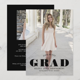 Invitación y Fiesta de fotografía de graduación en