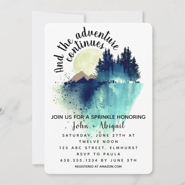 Invitación Y la aventura continúa (Anverso)