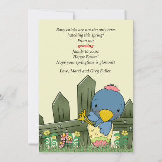 Invitación y Pascua C del embarazo del pájaro del