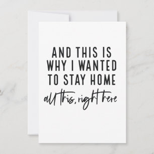 Invitación Y por eso quería quedarme en casa