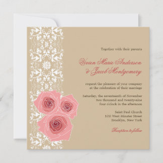 Invitación y recepción a la boda de la luna de col
