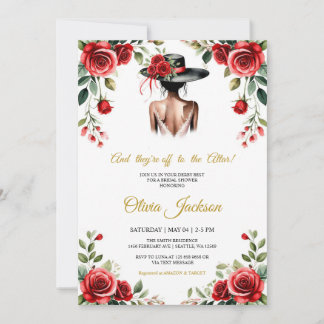 Invitación ¡Y se van al altar! Tema Derby