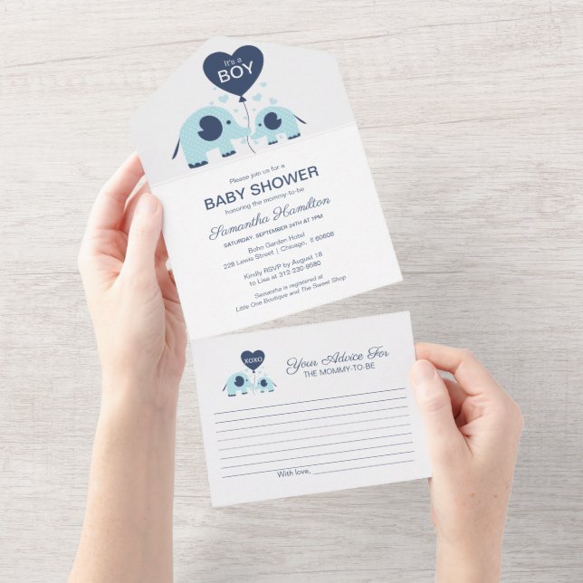 Invitación y Tarjeta de Consejos para la Fiesta de (desgarro)