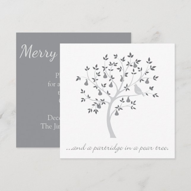 Invitación Y una perdiz en un peral (Anverso / Reverso)