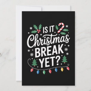 Invitación ¿Ya es la pausa de Navidad? Árbol de caramelo de a