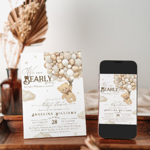 Invitación Ya podemos esperar a Neutral Elegant Baby Shower