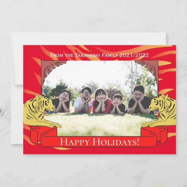 Invitación Year of the Tiger New Year Card (Anverso)