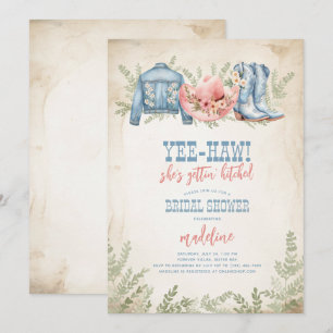 Invitación Yee-Haw, se está convirtiendo en una novia con gol