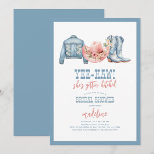 Invitación Yee-Haw, se está convirtiendo en una novia con gol