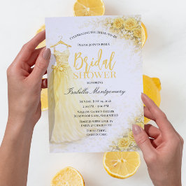 Invitación Yellow Bridesmaid Dress Bridal Shower