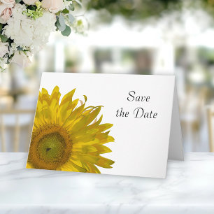 Invitación Yellow Sunflower Quinceanera Save the Date