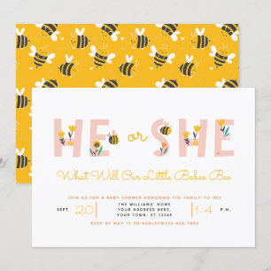 Invitación Yelow ¿Qué revelará el género de la bebe?