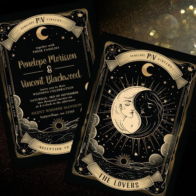 Invitación Yin Yang 2 | Boda Tarot (Subido por el creador)