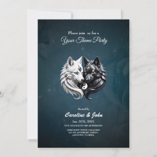 Invitación Yin Yang Wolves.