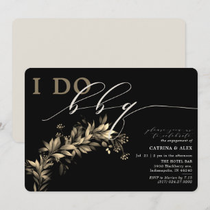 Invitación Yo hago barbacoa de verde partido de compromiso de