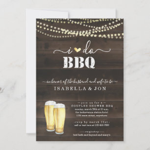 Invitación Yo hago barbacoa Parejas de Cerveza Boda Ducha Com