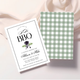 Invitación Yo hago barbacoa Parejas Ducha Invitación, Grill &