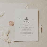 Yo hago BBQ Partido de compromiso de plata Minimal