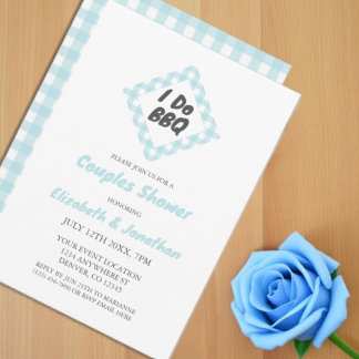 Invitación Yo hago ducha de parrilladas