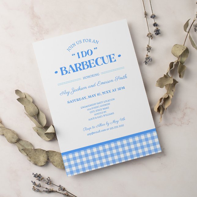 Invitación Yo hago el partido de compromiso Boda azul de la M (Subido por el creador)
