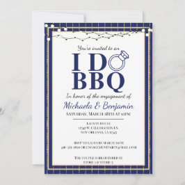 Invitación Yo hago la ducha de las parejas azules del partido