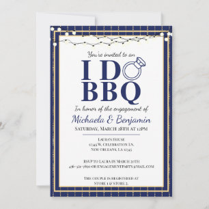 Invitación Yo hago la ducha de las parejas azules del partido