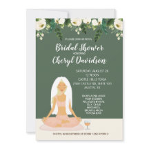Yoga Bride Bridal Shower Greenery y Rosas