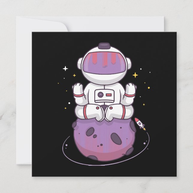 Invitación Yoga Espacial  (Anverso)