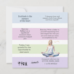 Invitación Yoga Relax Meditation Serene Chakra antistress