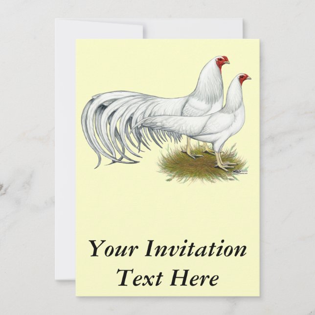 Invitación Yokohama: Par Blanco (Anverso)