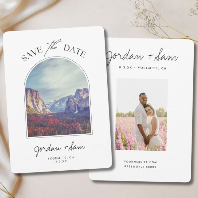 Invitación Yosemite Boda Half Dome Yosemite Save the Date (Yosemite Wedding Half Dome Yosemite Save the Date Invitation)