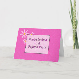 Invitación You' re invitada a un fiesta de pijama