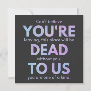 Invitación You Are Dead to Us! - R.I.P. Traitor!: Coworker