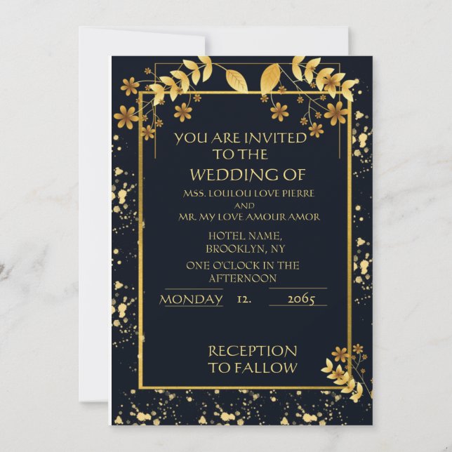 Invitación You are invited  (Reverso)