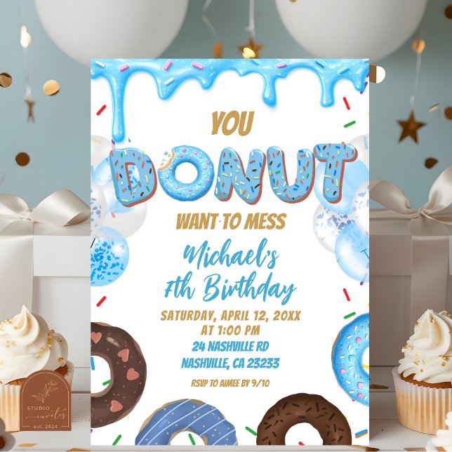 Invitación You Donut want to miss this birthday Invitation (Subido por el creador)