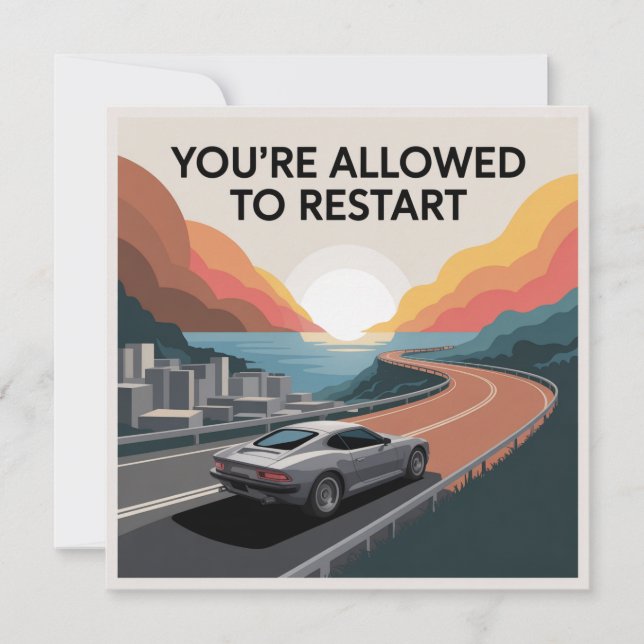 Invitación You’re Allowed To Restart (Anverso)