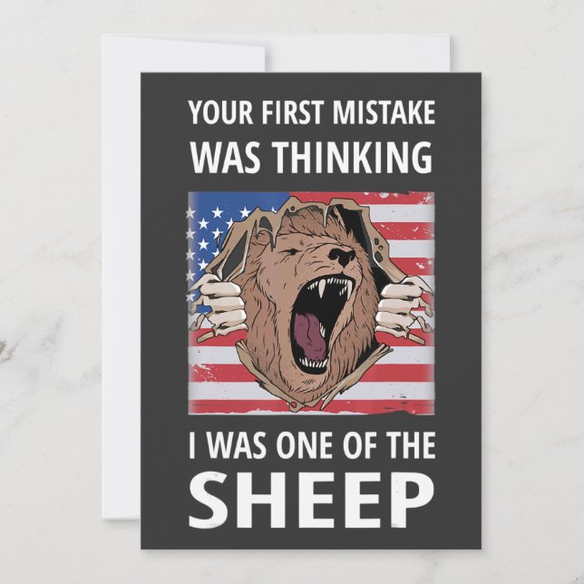 Invitación Your First Mistake Was Thinking I Was One Of The S (Anverso)