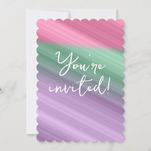 Invitación "You're Invited" invitation card. (Anverso)