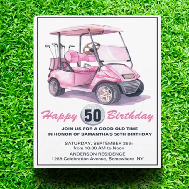 Invitación  You're Invited to a Tee-rific 50th Golf Party (nvite you to a special celebration as I hit the big 5-0)