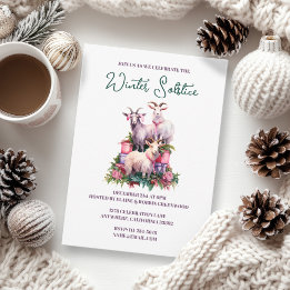 Invitación Yule Winter Solstice Holiday se lleva Pagan Wicca