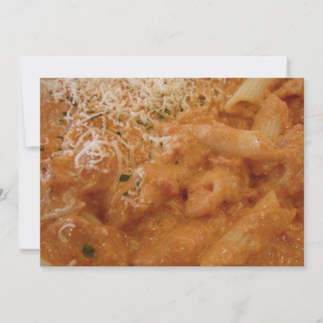 Invitación Yummy Pasta Fiesta (Anverso)
