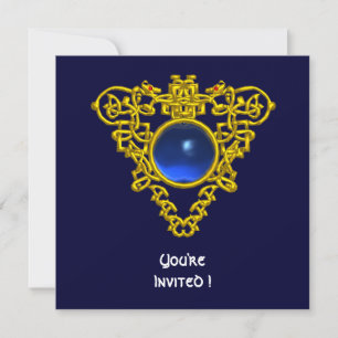 Invitación Zafiro azul CELTIC HEART