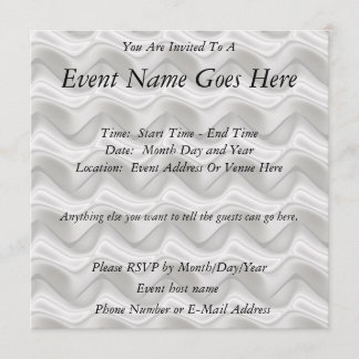 Invitación Zags Zig de plata rápida