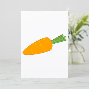 Invitación Zanahoria Naranja Verdura