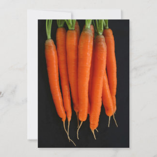 Invitación Zanahorias frescas del jardín