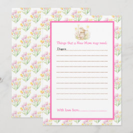 Invitación Zapatilla de pájaros de primavera puede Baby Showe